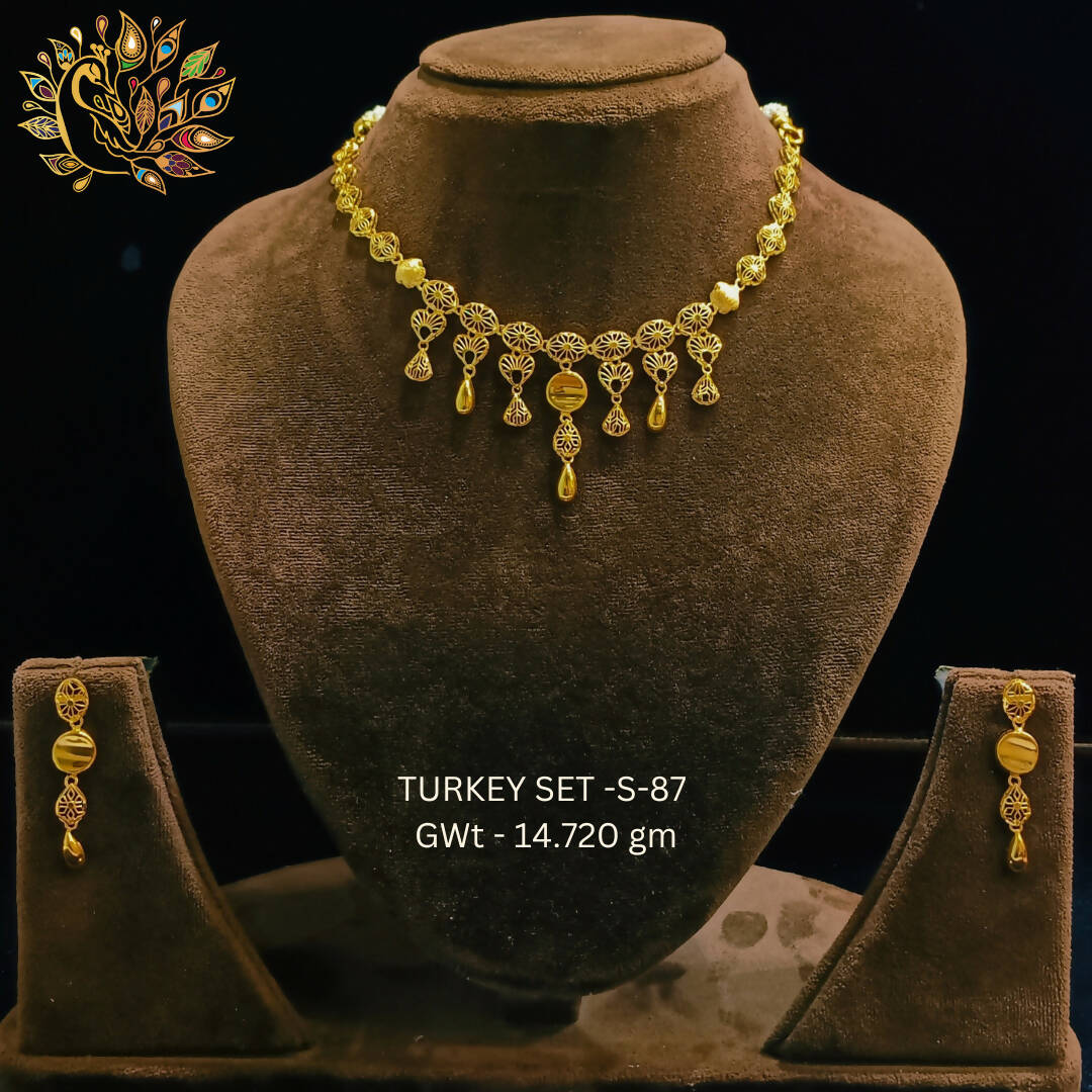 TURKEY SET-S-87 - Turkey Necklace Sets Sarafa Bazar India