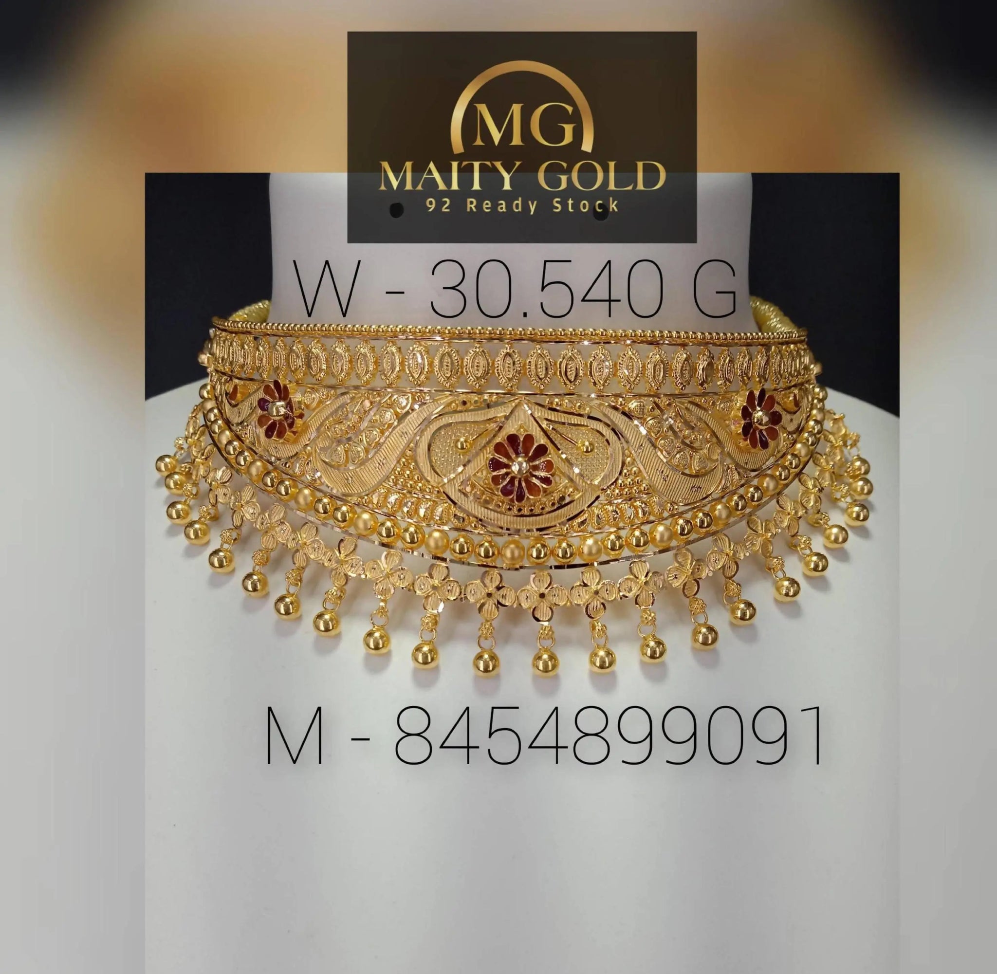 Gold Choker Sarafa Bazar India