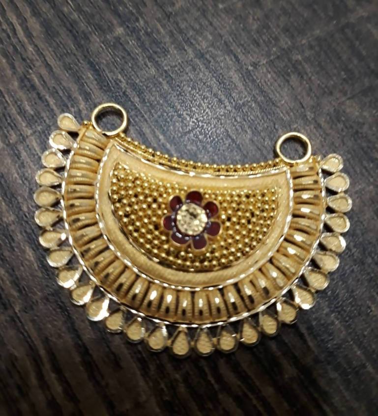 Plain Gold Timaniya Mangalsutra Pendant Sarafa Bazar