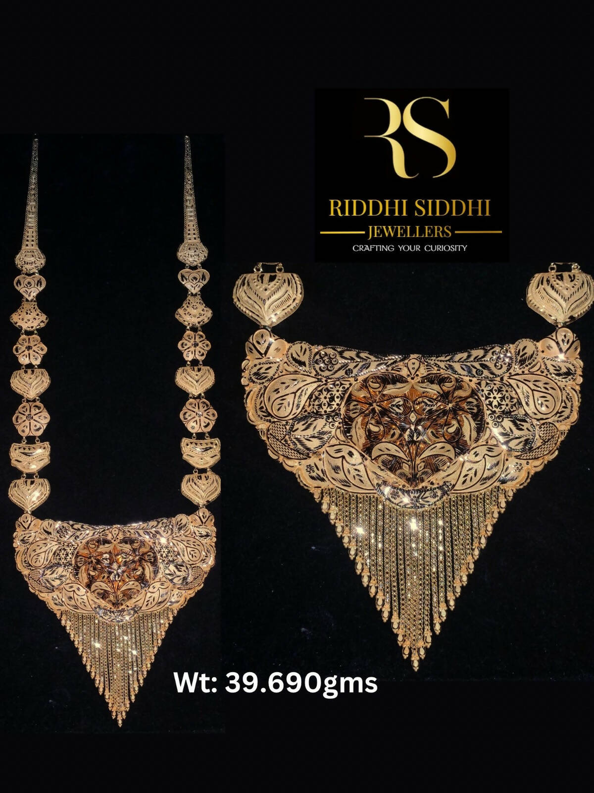 Gold Long Set Sarafa Bazar India