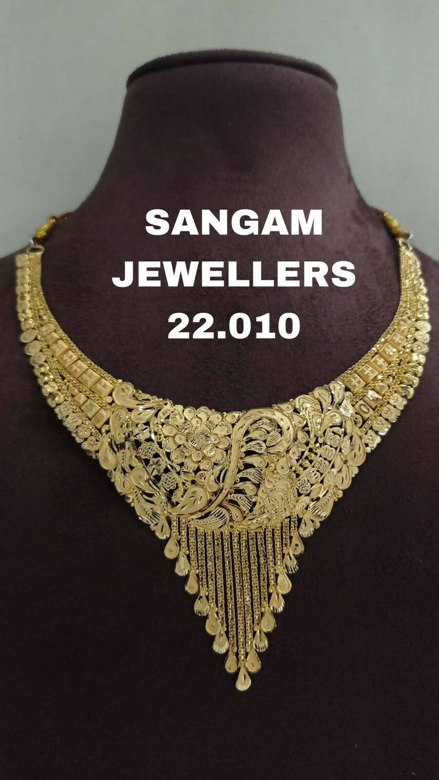 Gold Necklace Sarafa Bazar India