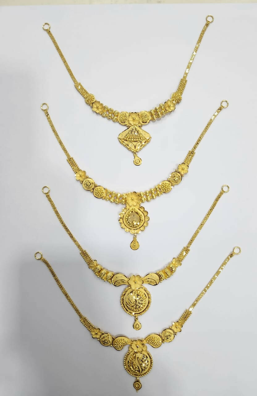 Gold Necklace Sarafa Bazar India