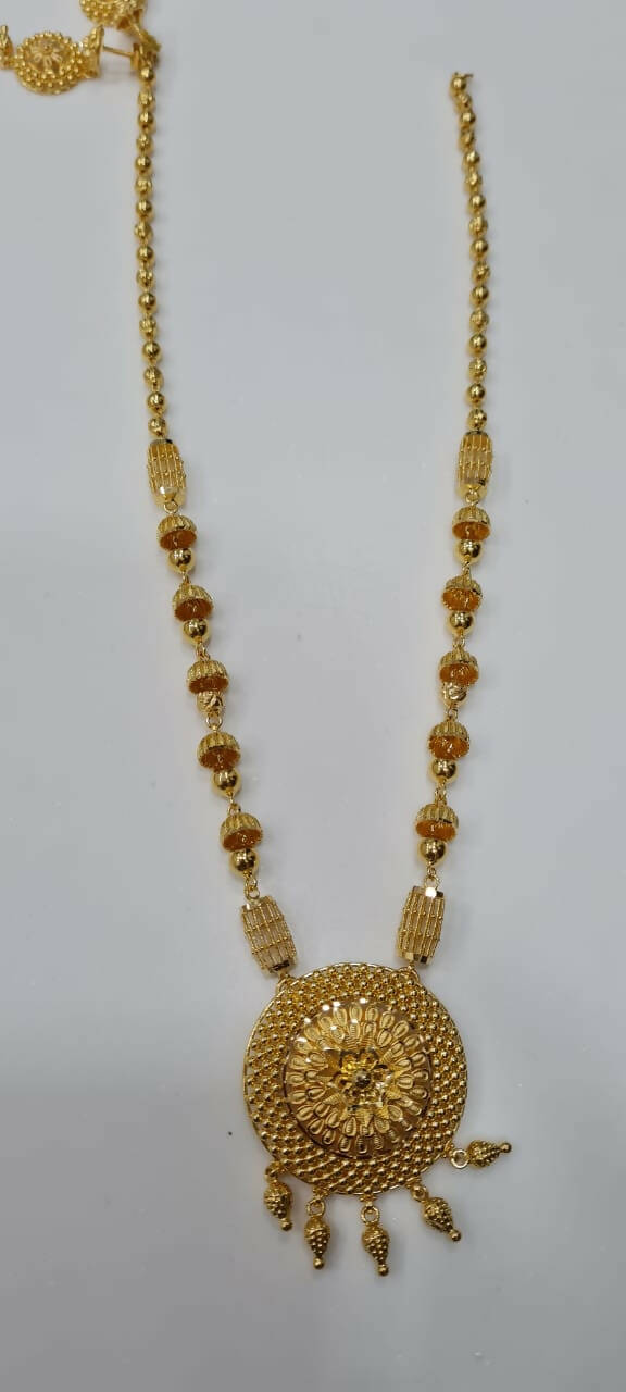 Gold Long Set Sarafa Bazar India