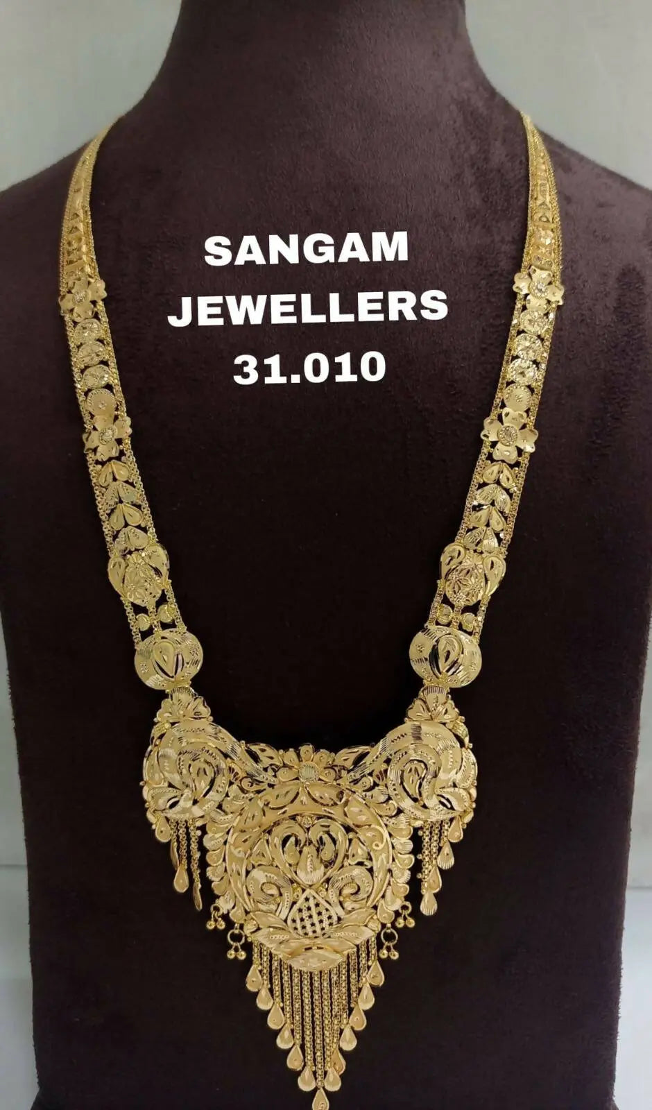 Gold Long Set Sarafa Bazar India