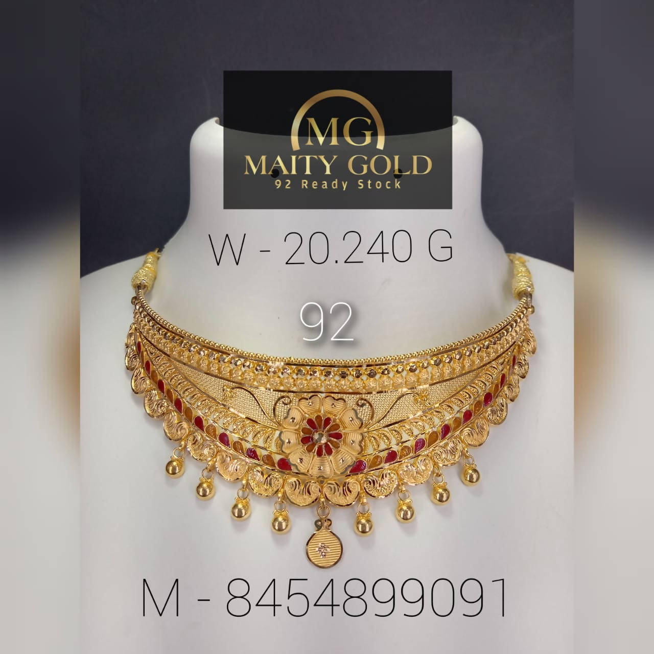 Gold Choker Sarafa Bazar India