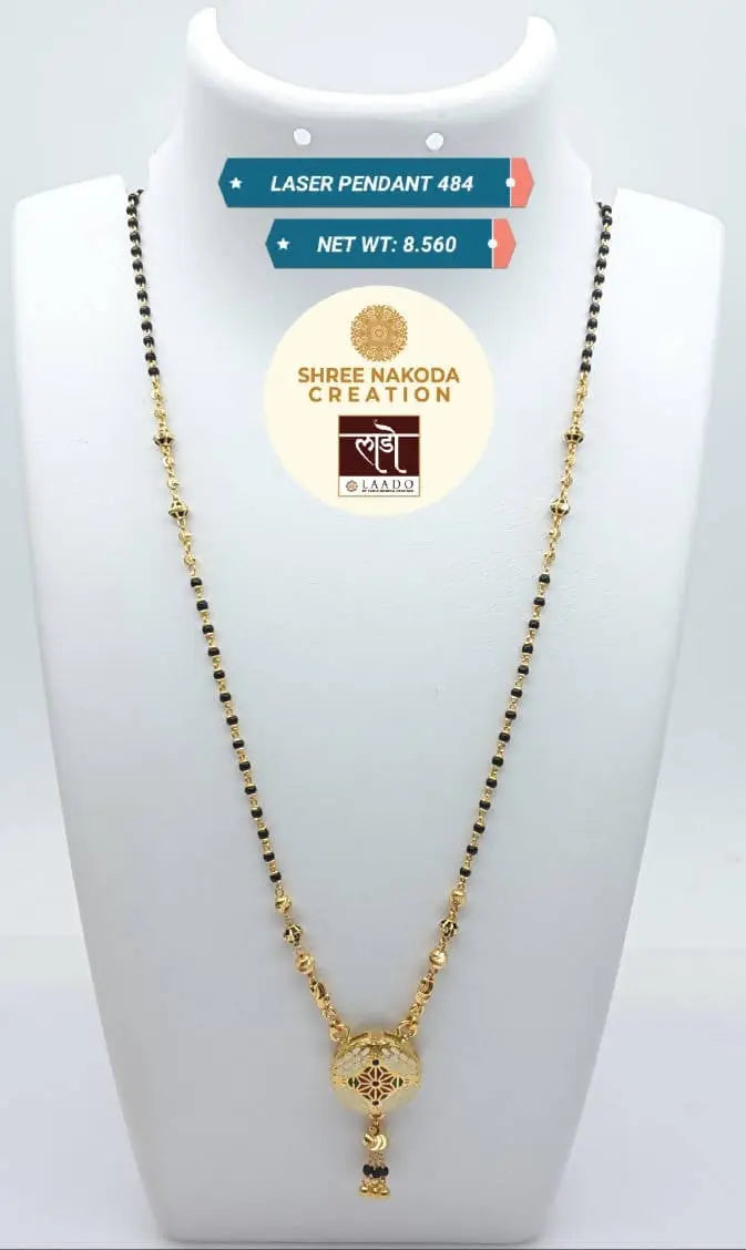 Laser Pendant Mangalsutra Sarafa Bazar