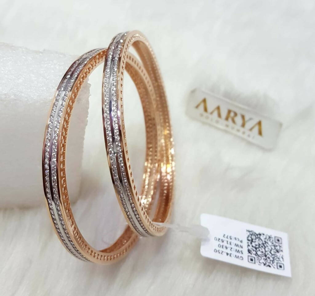 Rose Gold Bangles Sarafa Bazar India