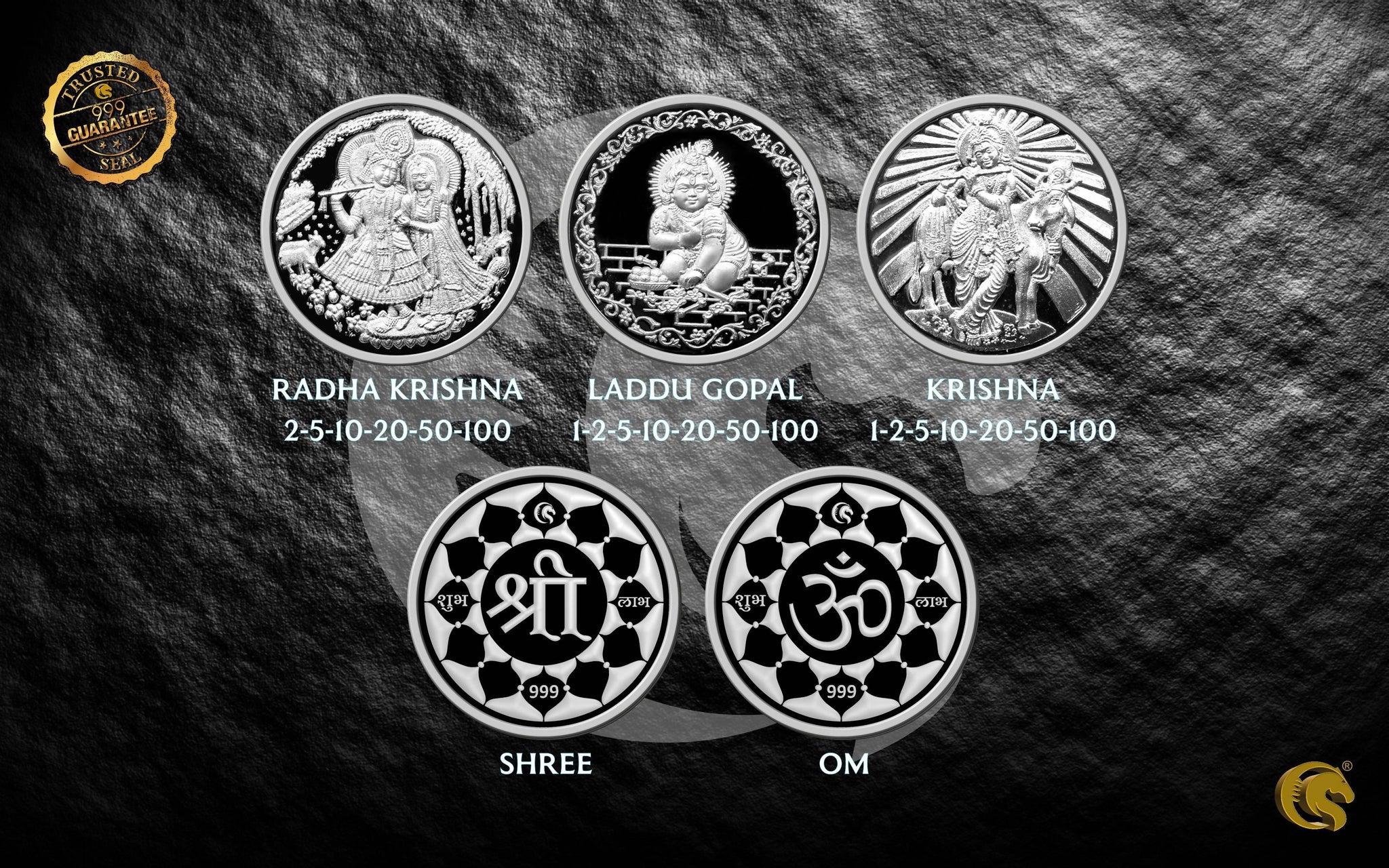 Radha Krishna | Laddu Gopal | Silver Coins | Omkar Mint Sarafa Bazar