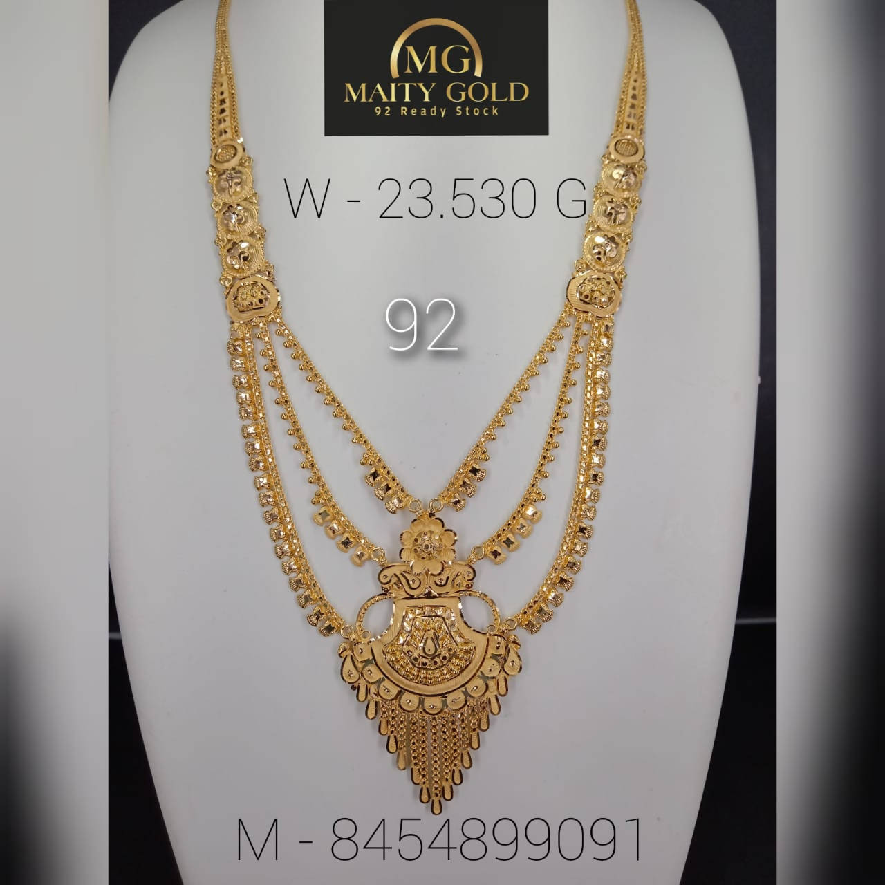 Gold Long Set Sarafa Bazar India