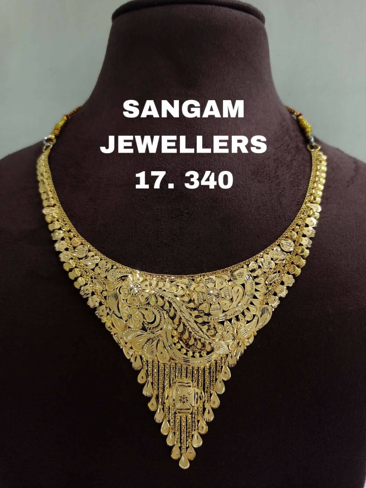 Gold Necklace Sarafa Bazar India