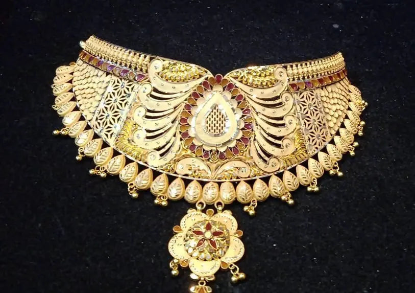 Gold Choker Sarafa Bazar India