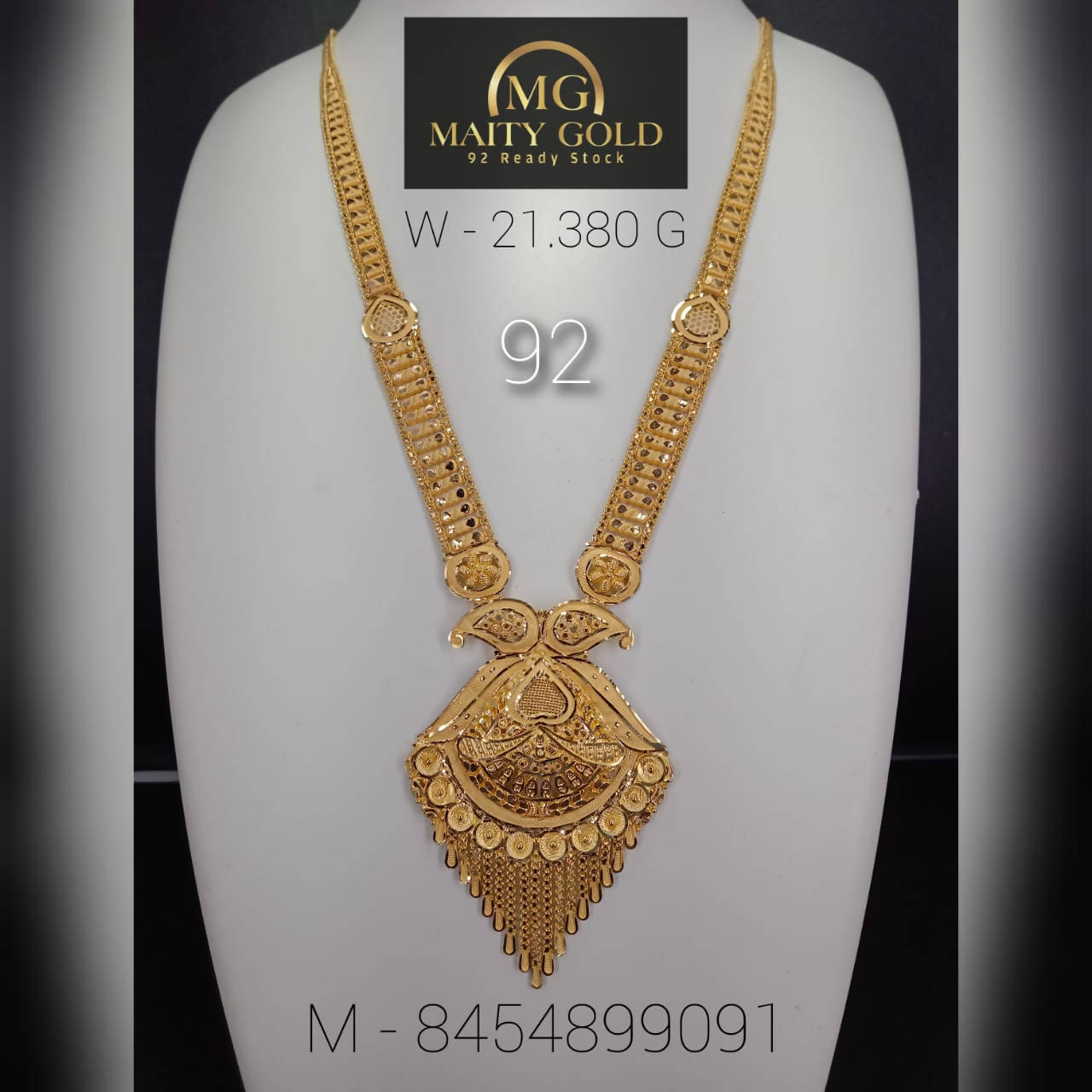 Gold Long Set Sarafa Bazar India