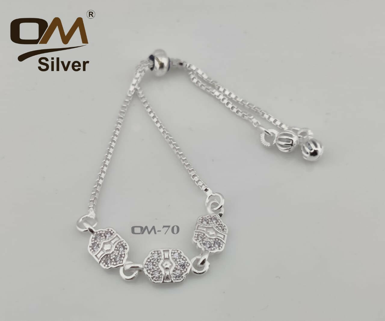 Silver Ladies Bracelet Sarafa Bazar India