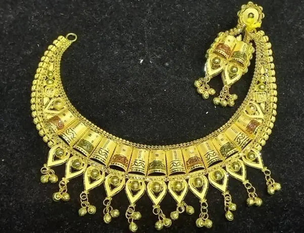 Gold Necklace Sarafa Bazar India