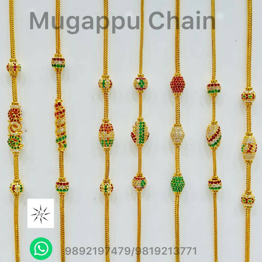Mugappu Chains Sarafa Bazar India