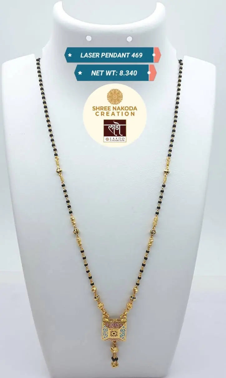 Laser Pendant Mangalsutra Sarafa Bazar