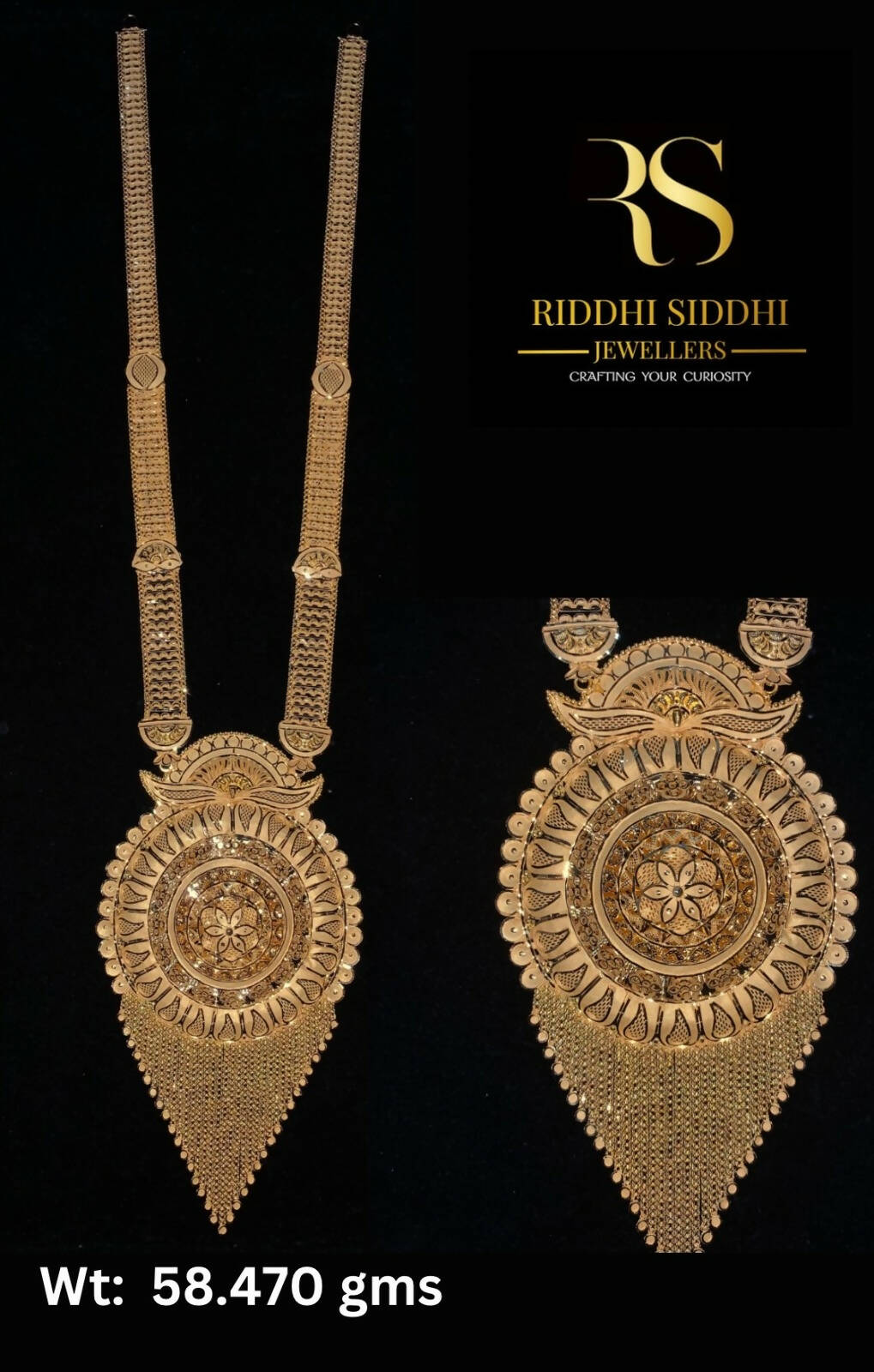 Gold Long Set Sarafa Bazar India