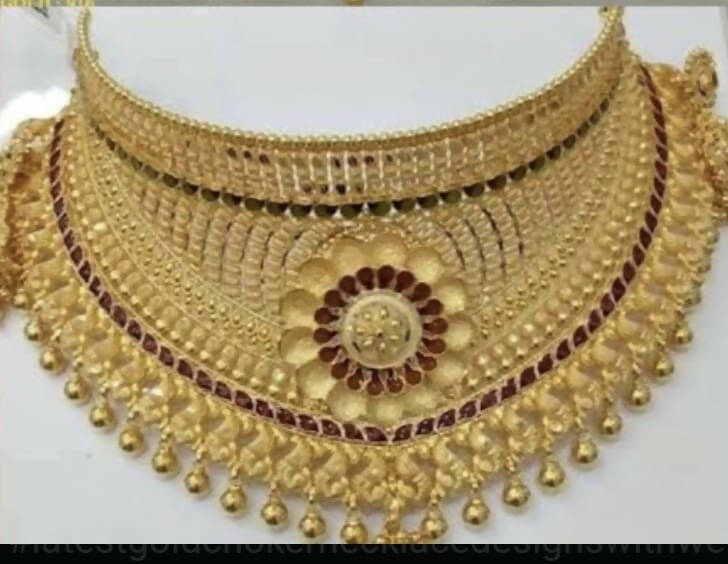 Gold Choker Sarafa Bazar India