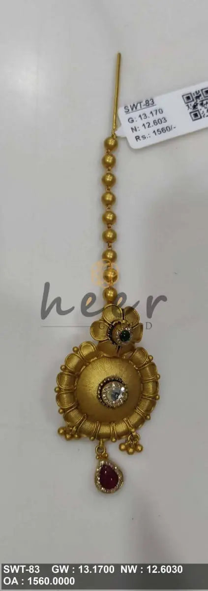 Antique Maang Tikka Sarafa Bazar India