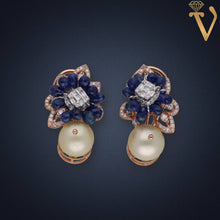 Diamond Necklace Set-NKV073384 Sarafa Bazar India