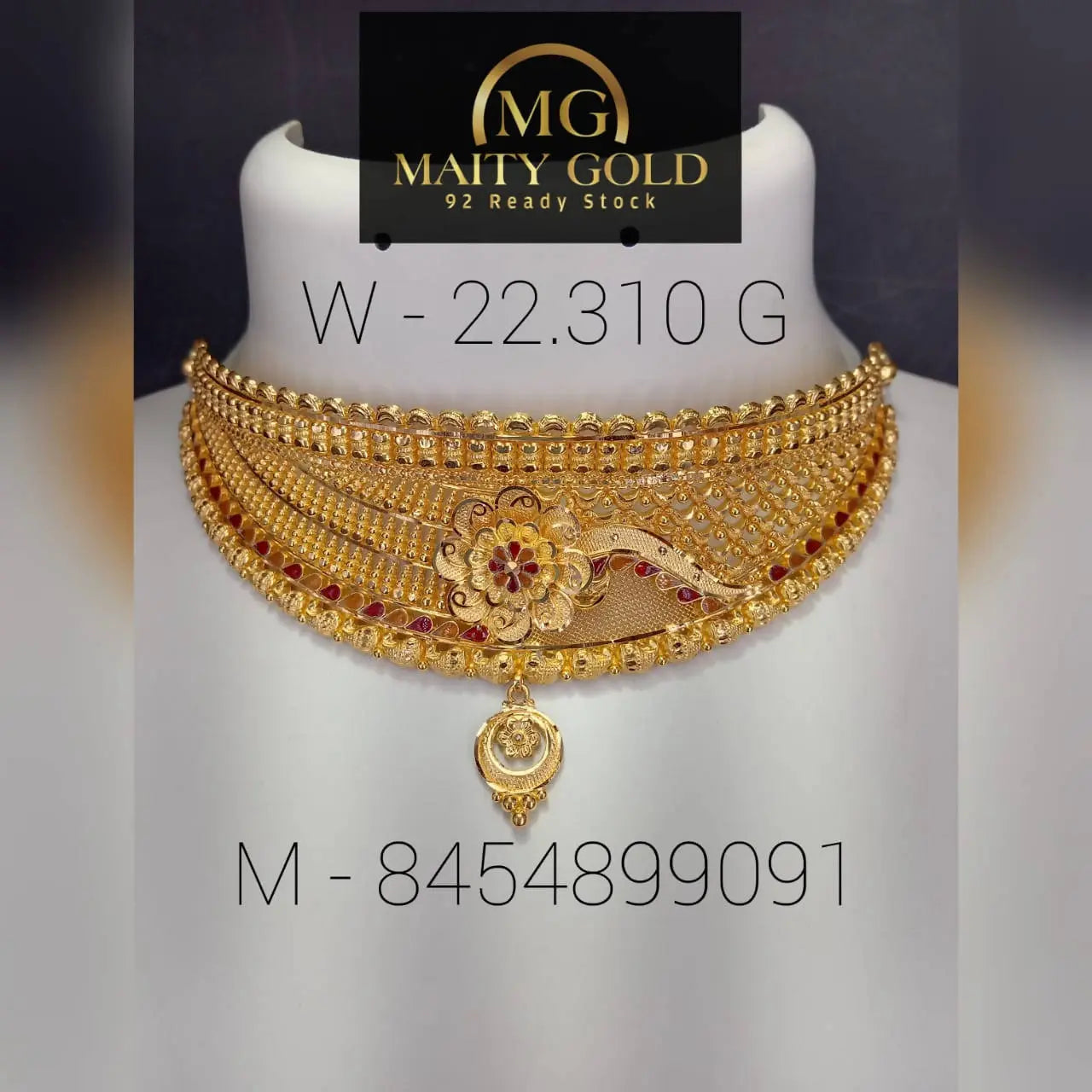 Gold Choker Sarafa Bazar India