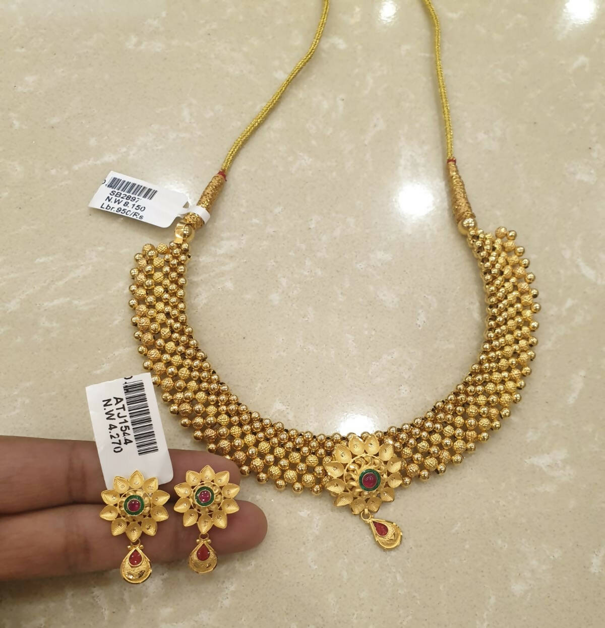 Light Weight Ghalsari Necklace Sarafa Bazar India