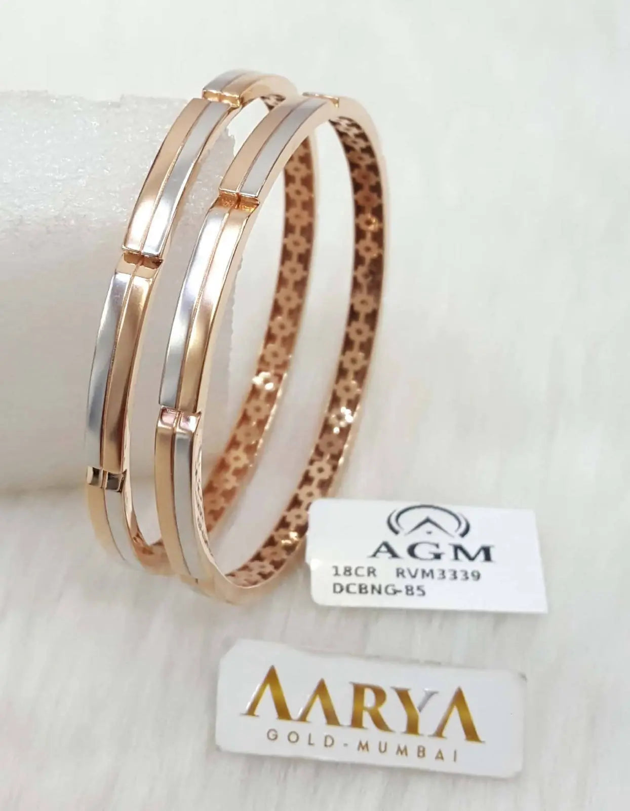 Rose Gold Bangles Sarafa Bazar India