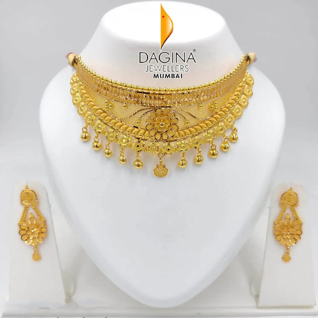 Gold Choker Sarafa Bazar India