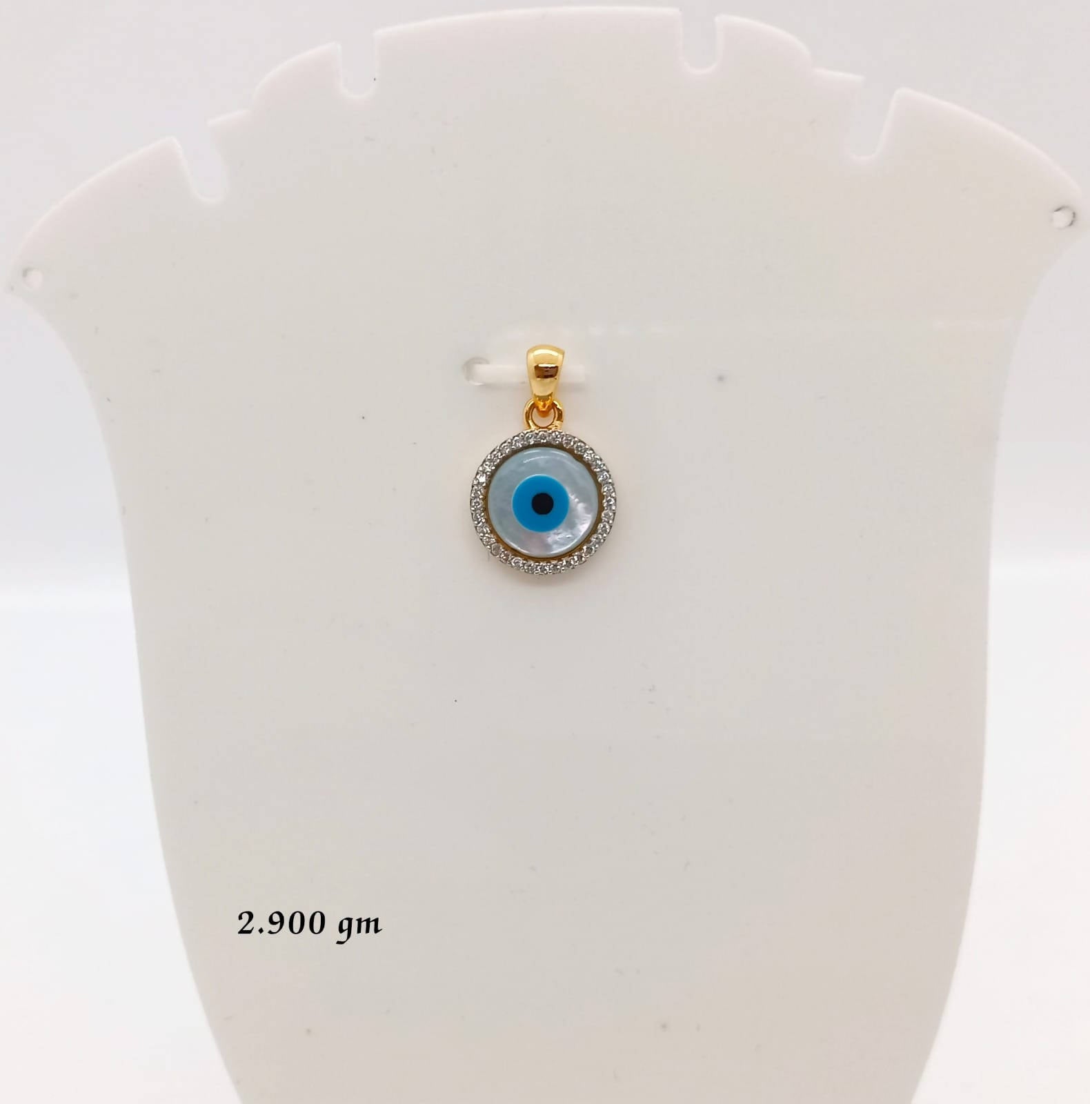 92 CZ Evil Eye Pendant Sarafa Bazar India