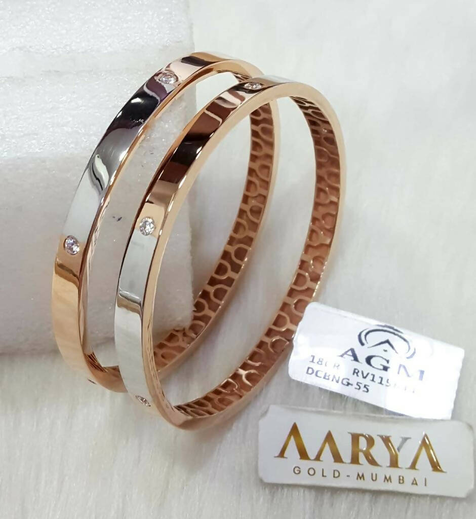 Rose Gold Bangles Sarafa Bazar India