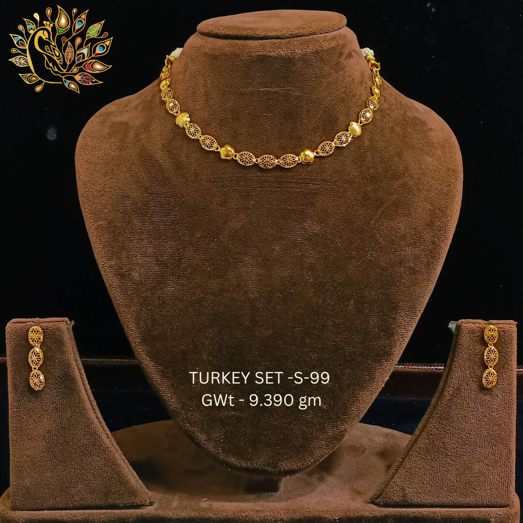 TURKEY SET-S-99 - Turkey Necklace Sets Sarafa Bazar India