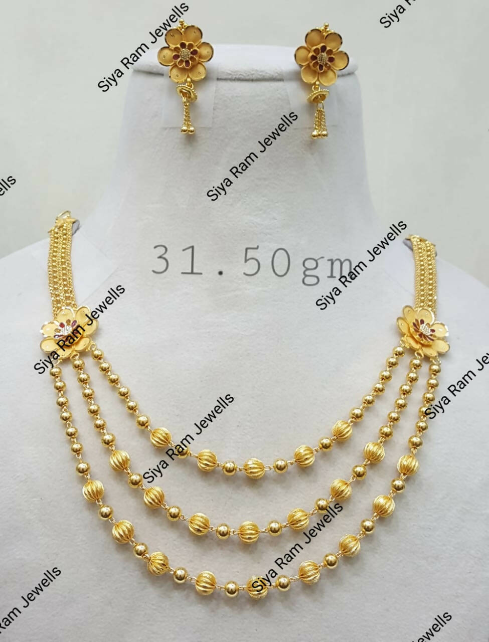 Gold Long Set Sarafa Bazar India