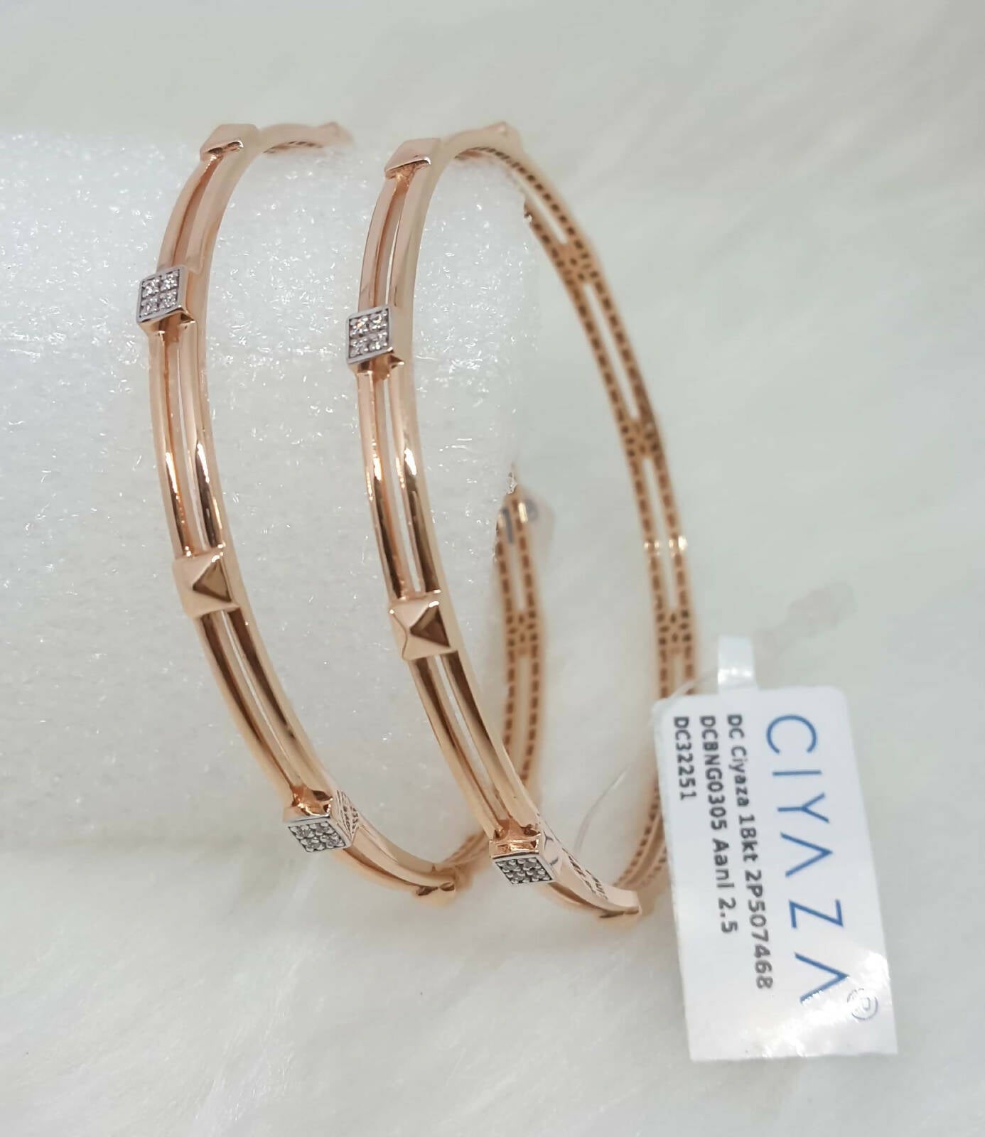 Rose Gold Bangles Sarafa Bazar India