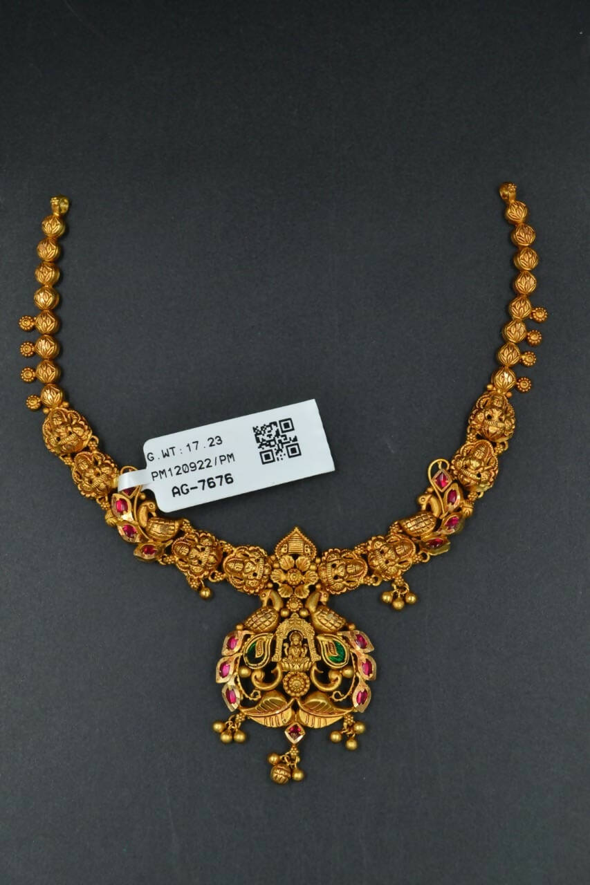 Antique Temple Necklace Sarafa Bazar India