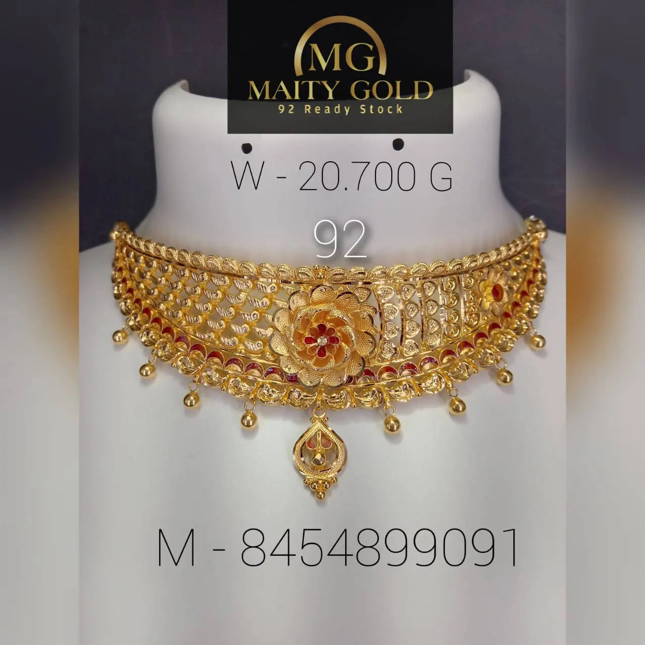 Gold Choker Sarafa Bazar India