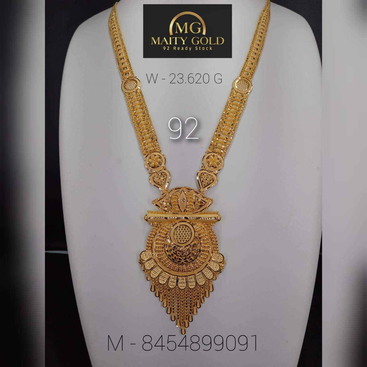 Gold Long Set Sarafa Bazar India