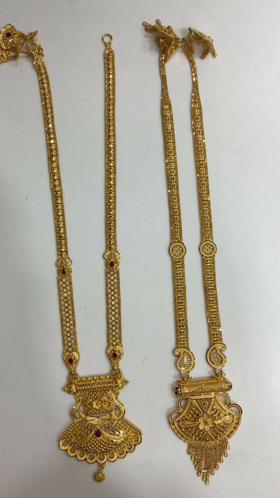 Gold Long Set Sarafa Bazar India