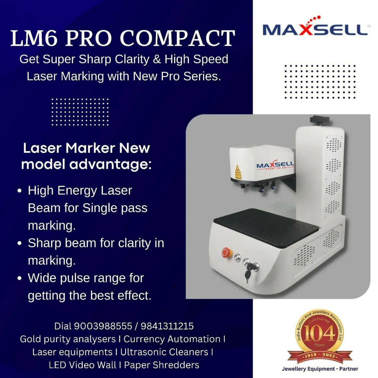 LM6 Pro Compact Laser Marker Sarafa Bazar India
