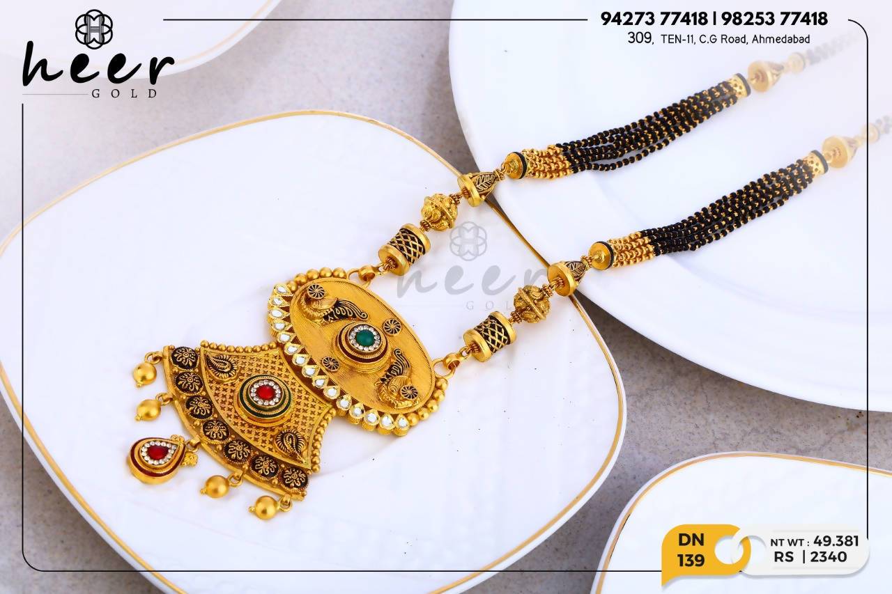 Antique Kundan Mangalsutra Sarafa Bazar