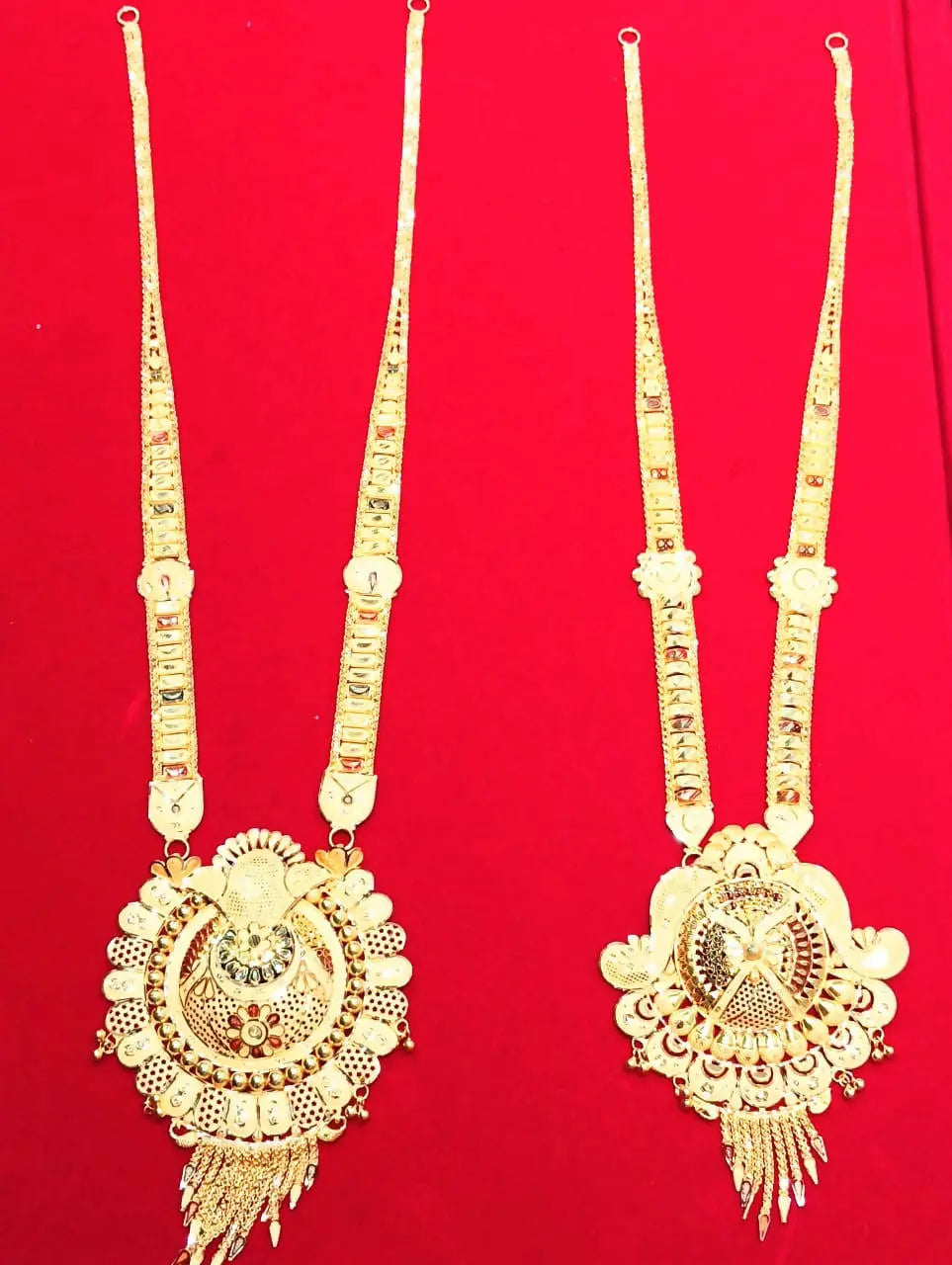 Gold Long Set Sarafa Bazar India