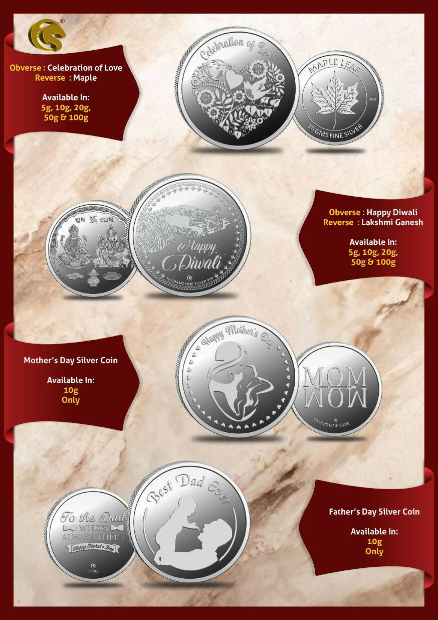 Round Shape Silver Coins Sarafa Bazar India