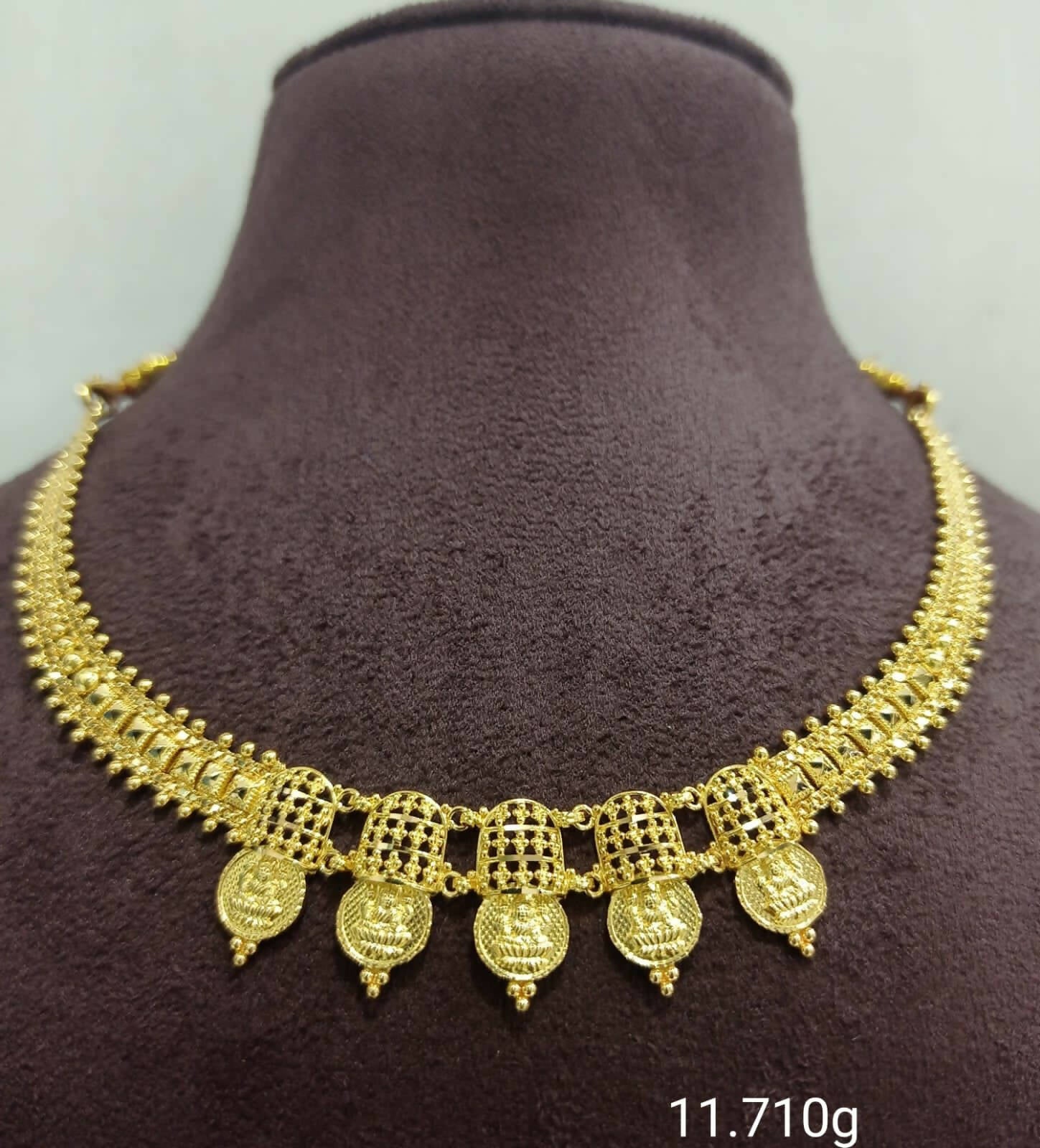 Gold Necklace Sarafa Bazar India