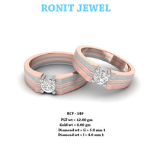 Diamond Studded Couple Bands