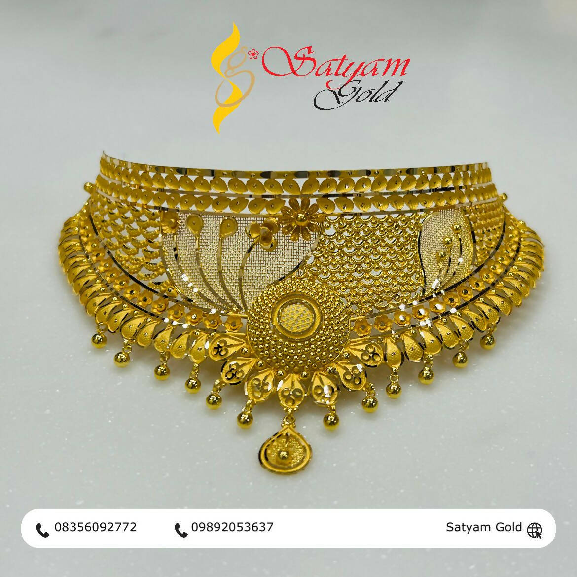 Gold Choker Sarafa Bazar India