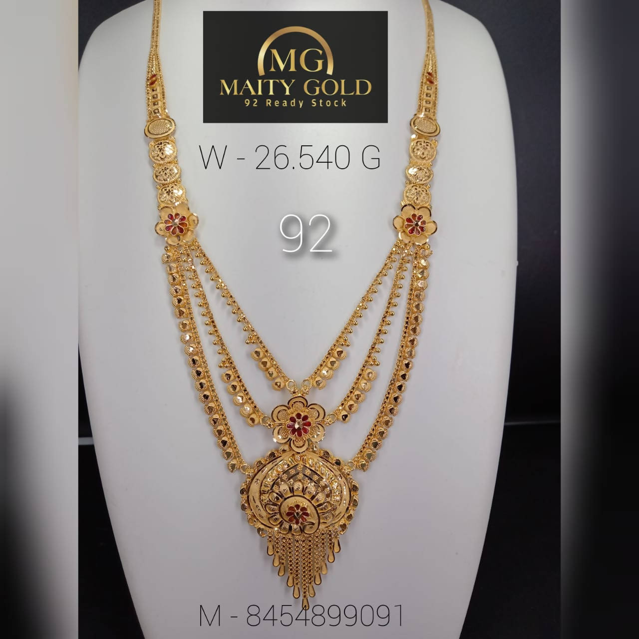 Gold Long Set Sarafa Bazar India