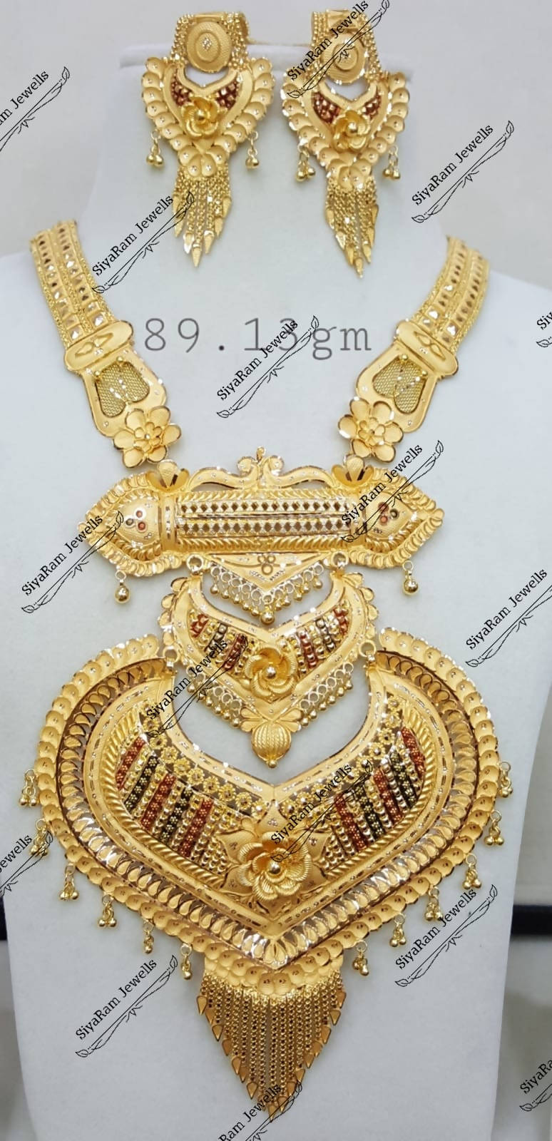 Gold Long Set Sarafa Bazar India