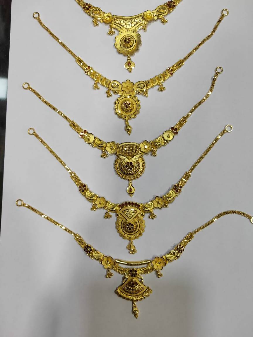 Gold Kanthi Set Sarafa Bazar