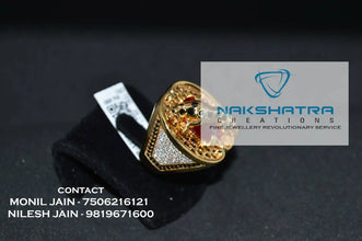 CZ Casting Gents Ring Sarafa Bazar India