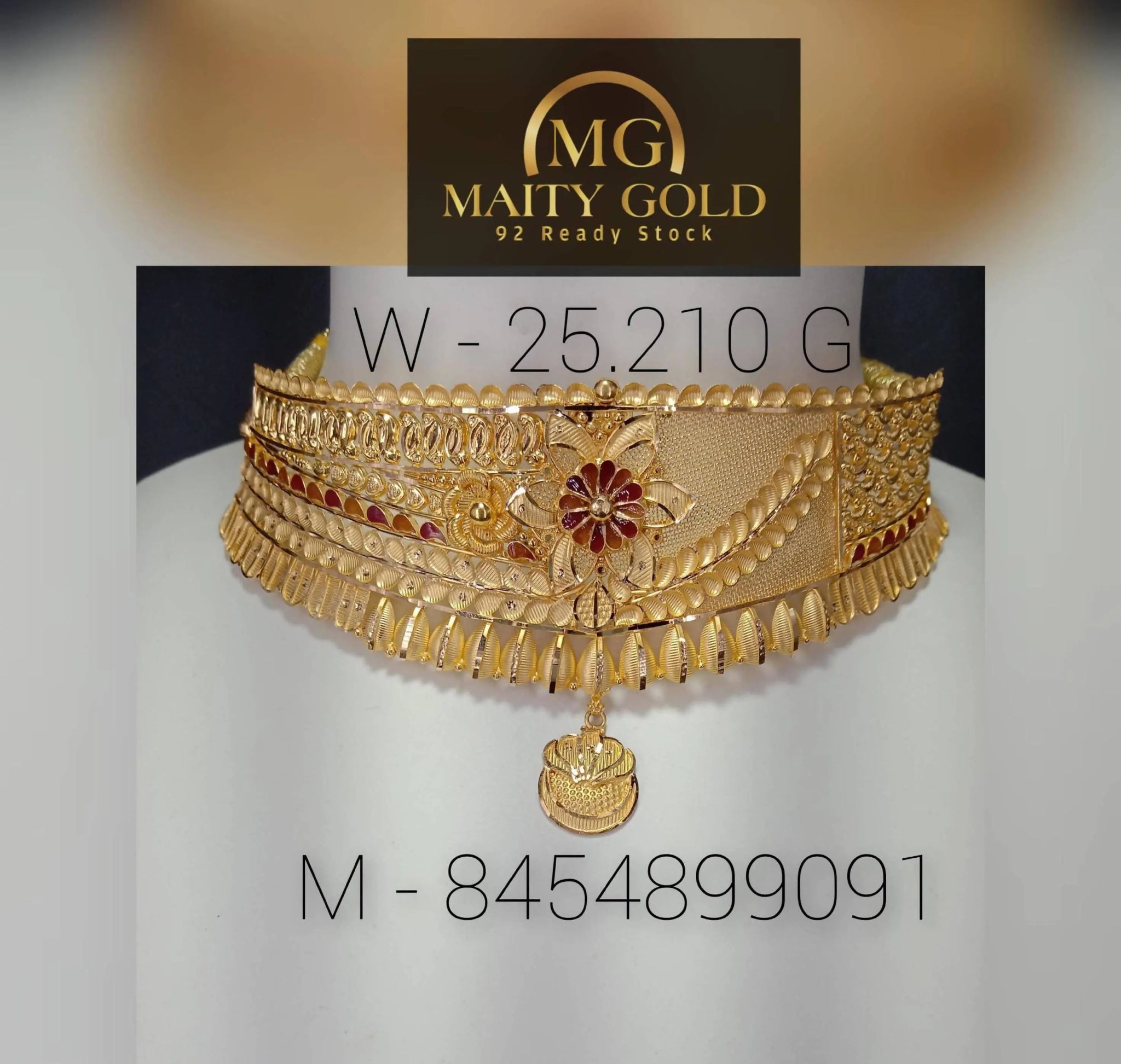 Gold Choker Sarafa Bazar India