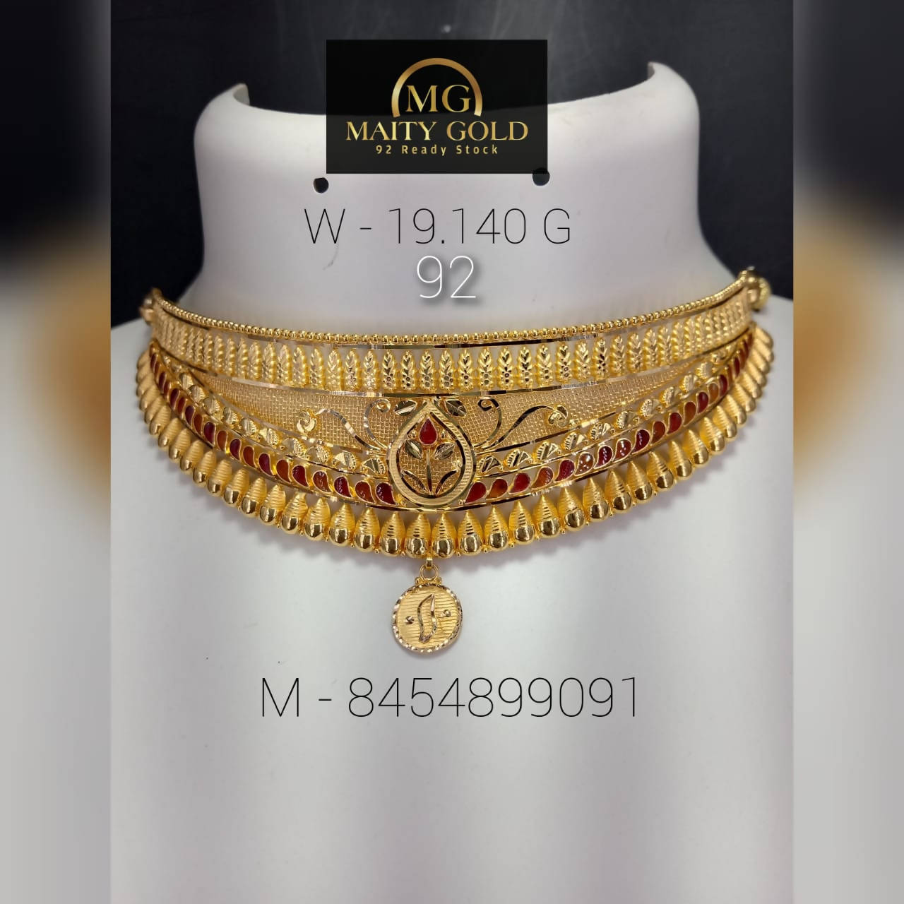 Gold Choker Sarafa Bazar India